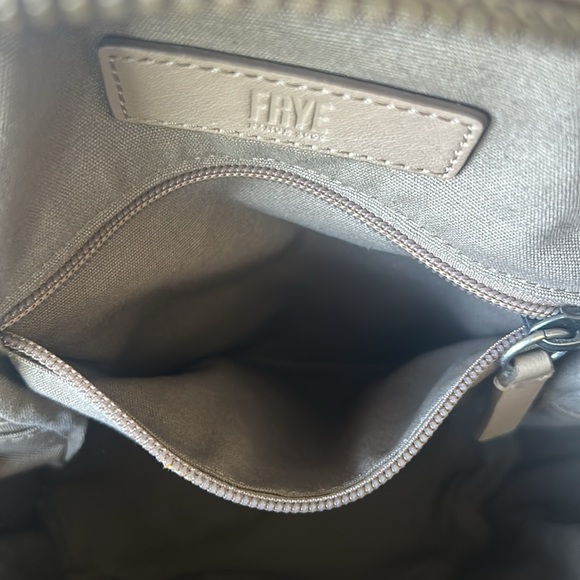 Frye Lena perforated leather backpack, taupe - Picture 9 of 13